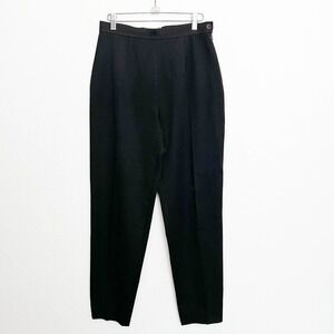 VERTIGO PARIS Black Tapered Pants Work Dress Zip High Waist Sz 10
